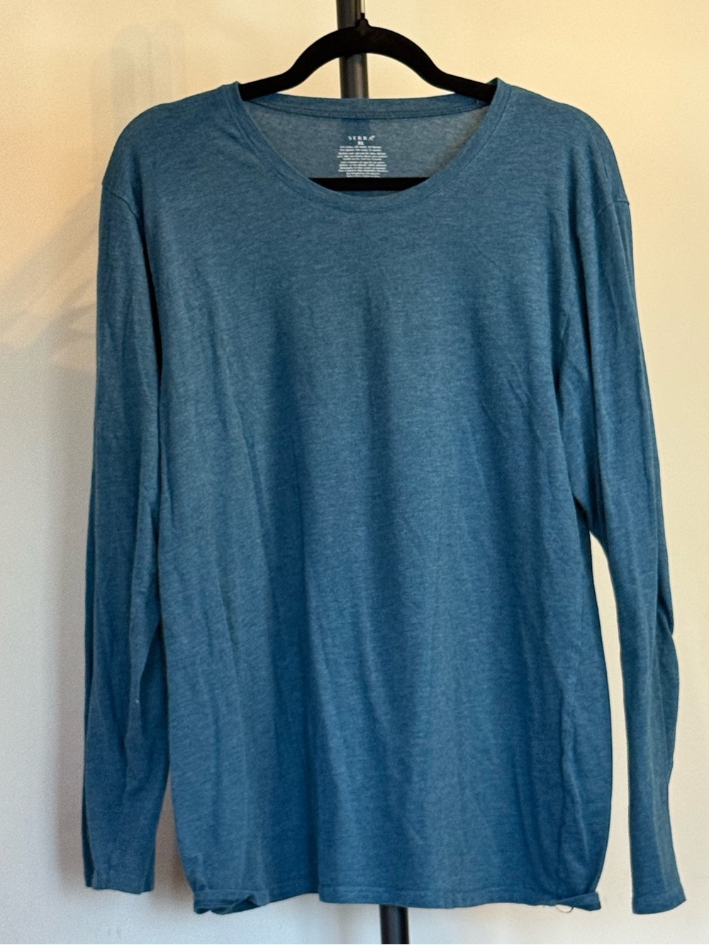 3/$10 Long Sleeve Tee in Teal Blue
